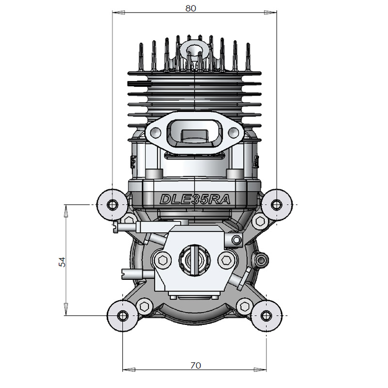 Moteur DLE 35RA Intermodel SAS